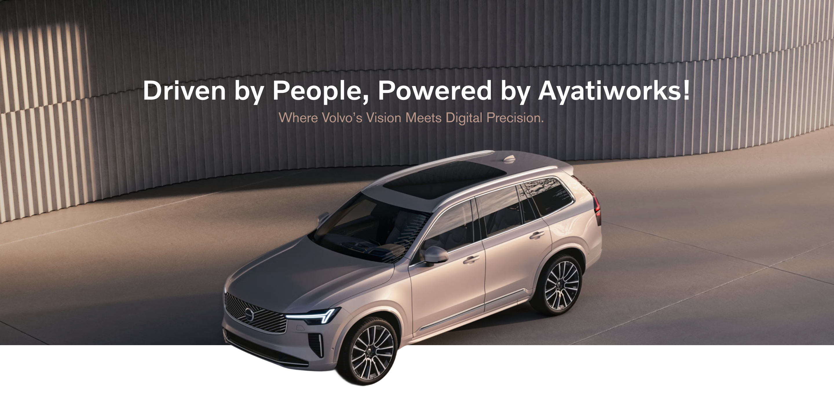 Volvo XC90 aerial view